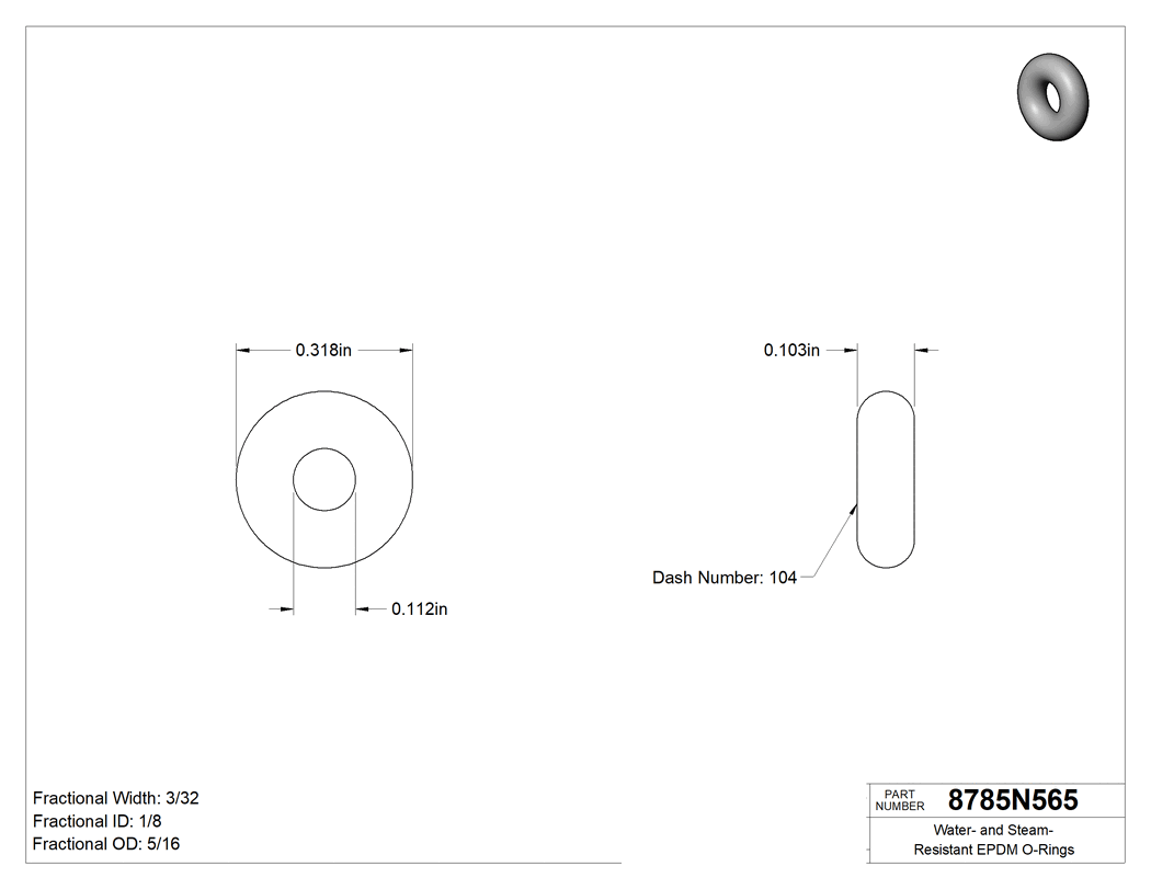 Technical drawing - 8785N565